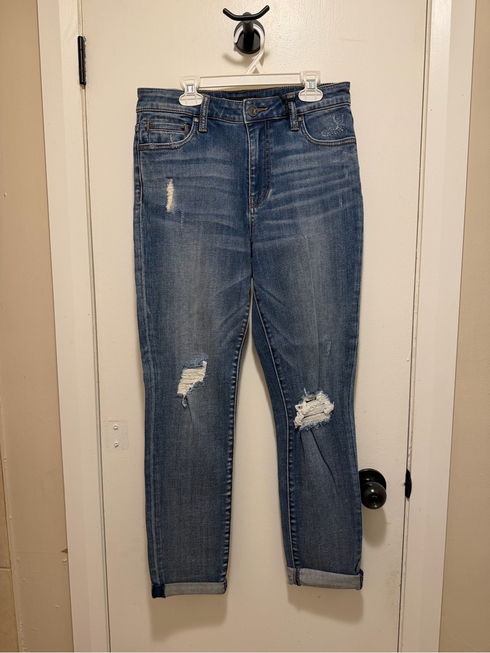 Kut from the Kloth Distressed Boyfriend Jeans - Blue